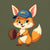 Cartoon fox with a baseball glove and blue cap reading “Míny” – printed on premium heavyweight cotton T-shirt for moms who love fun and comfort