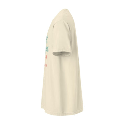 “Shift Happens – Nurse Edition” pastel text design printed on a thick garment-dyed cotton t-shirt, perfect for nurses and healthcare professionals with a sense of humor.