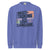 Sweatshirt design with text “Multitasking Is My Love Language” in colorful pastel blocks and checkboxes, printed on vintage-style cotton fleece.