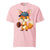 Cartoon fox with a baseball glove and blue cap reading “Míny” – printed on premium heavyweight cotton T-shirt for moms who love fun and comfort