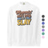 Mommin' Ain’t Easy But I Slay – Retro Printed Sweatshirt