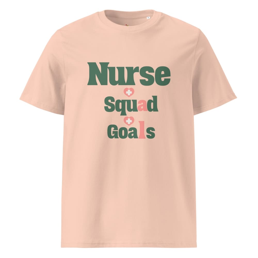 Nurse Squad Goals T-Shirt | Cute Organic Cotton Medical Team Tee | Nurse Gift