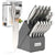 KATISUN 15-Piece Professional Knife Set with Block