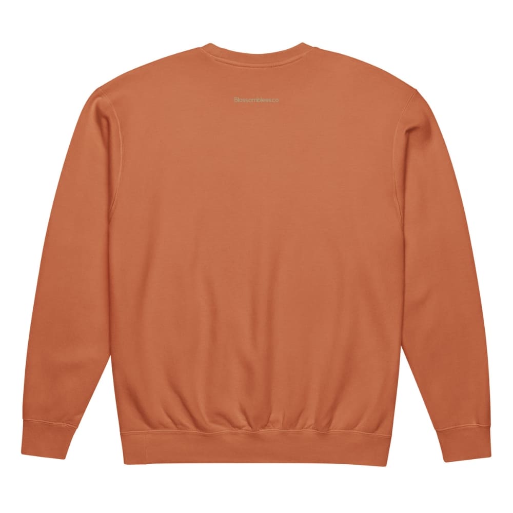 Orange sweatshirt on a white background