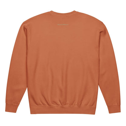 Orange sweatshirt on a white background