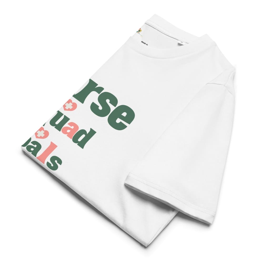 Nurse Squad Goals T-Shirt | Cute Organic Cotton Medical Team Tee | Nurse Gift