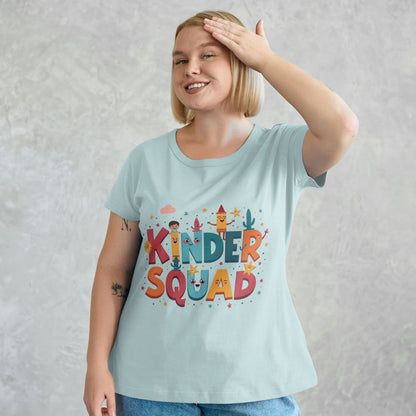 Kinder Squad T-Shirt – Colorful Kindergarten Teacher Shirt | Back to School Tee