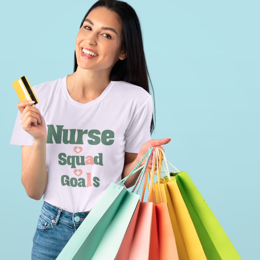 Nurse Squad Goals T-Shirt | Cute Organic Cotton Medical Team Tee | Nurse Gift