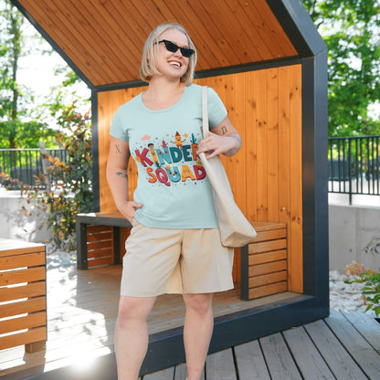 Kinder Squad T-Shirt – Colorful Kindergarten Teacher Shirt | Back to School Tee