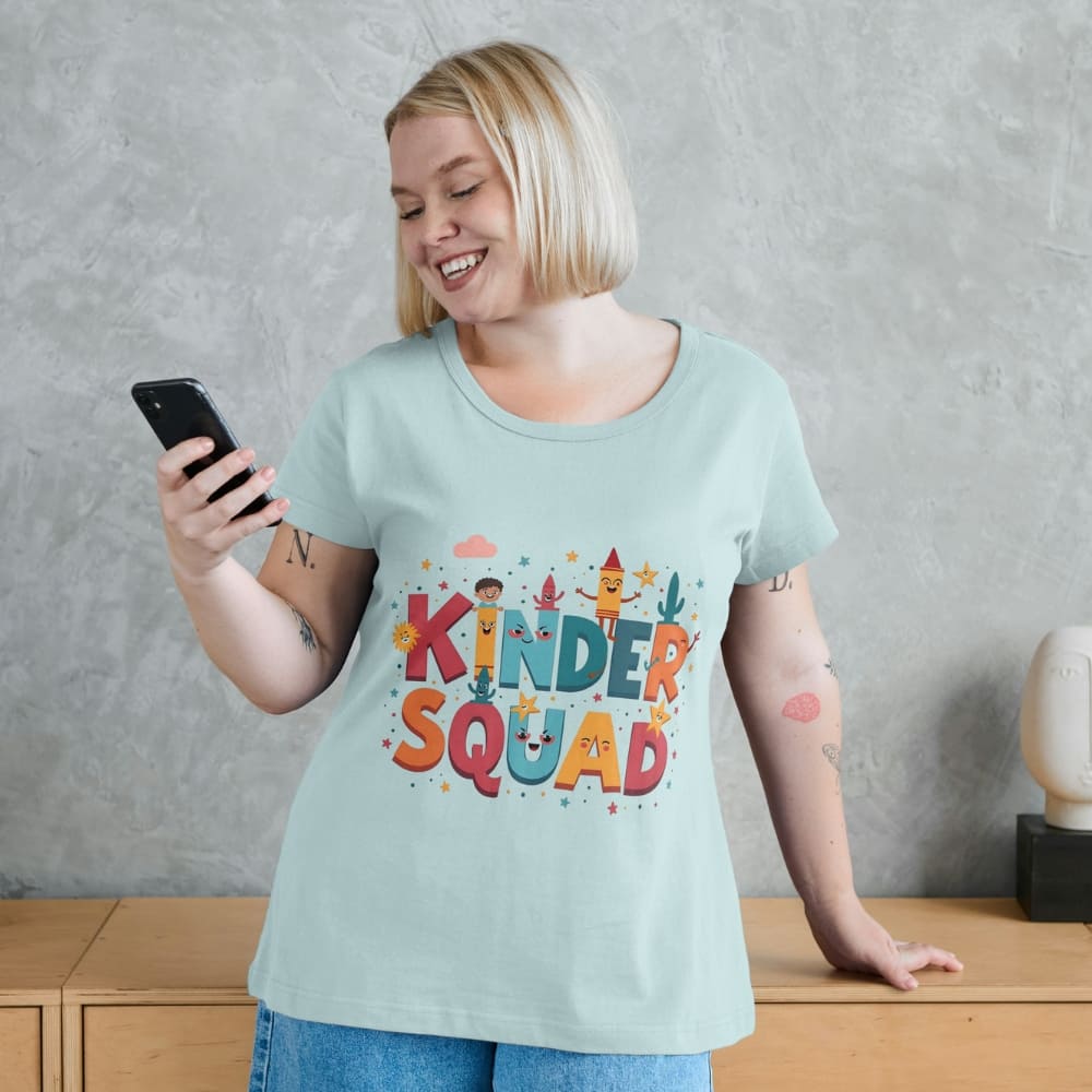 Kinder Squad T-Shirt – Colorful Kindergarten Teacher Shirt | Back to School Tee