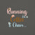 Running On Coffee & Chaos Garment-Dyed T-Shirt | Funny Mom Life Cotton Tee | Gift for Busy Moms