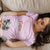 Running On Coffee & Chaos Garment-Dyed T-Shirt | Funny Mom Life Cotton Tee | Gift for Busy Moms