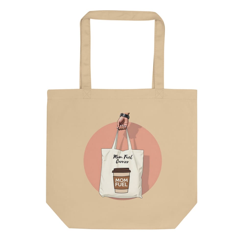 Mom Fuel Organic Cotton Tote Bag – Eco-Friendly & Stylish Carryall