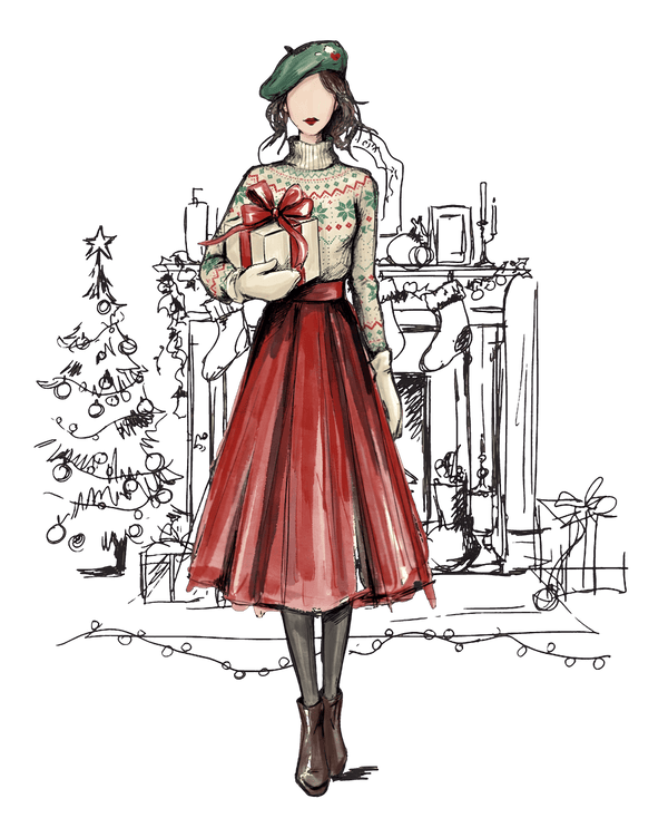 Holiday Muse™ hand-painted artwork