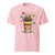 Fueled by Caffeine and Chaos Teacher T-Shirt – Organic Cotton Graphic Tee for Educators & Creatives