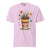 Fueled by Caffeine and Chaos Teacher T-Shirt – Organic Cotton Graphic Tee for Educators & Creatives