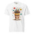 Fueled by Caffeine and Chaos Teacher T-Shirt – Organic Cotton Graphic Tee for Educators & Creatives