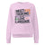 Sweatshirt design with text “Multitasking Is My Love Language” in colorful pastel blocks and checkboxes, printed on vintage-style cotton fleece.