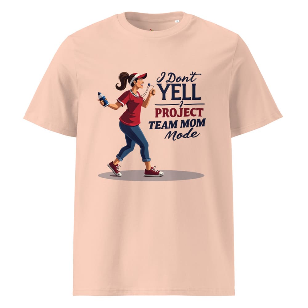 Team Mom Mode T-Shirt – Sports Mom Gift – Organic Cotton Tee