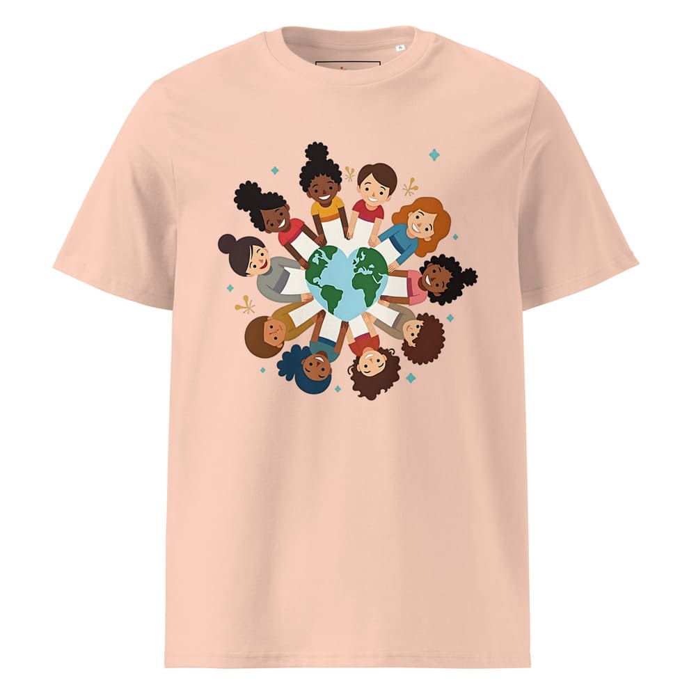 Diversity Kids Around the World T-Shirt – Heart Earth Organic Cotton Tee
