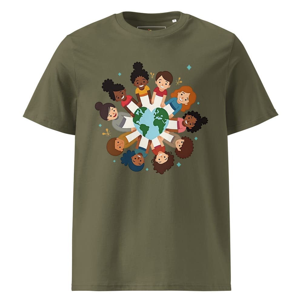 Diversity Kids Around the World T-Shirt – Heart Earth Organic Cotton Tee