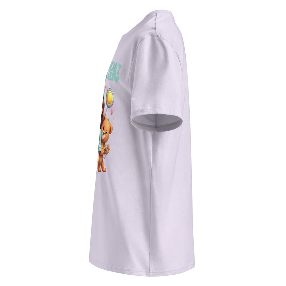 Pediatric Nurse T-Shirt – Cute Bear & Candy Nurse Design – Organic Cotton Tee