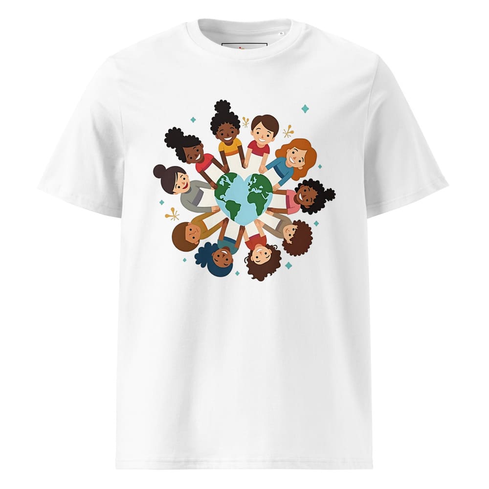 Diversity Kids Around the World T-Shirt – Heart Earth Organic Cotton Tee