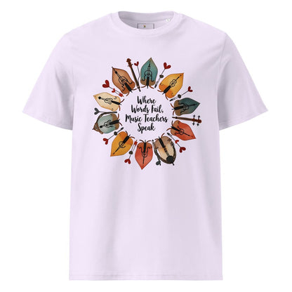 String Instrument Wreath Shirt – Eco-Friendly Music Lover Gift – Violin, Cello, Double Bass Leaf Design – Organic Cotton Apparel